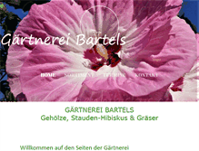 Tablet Screenshot of gaertnerei-bartels.com